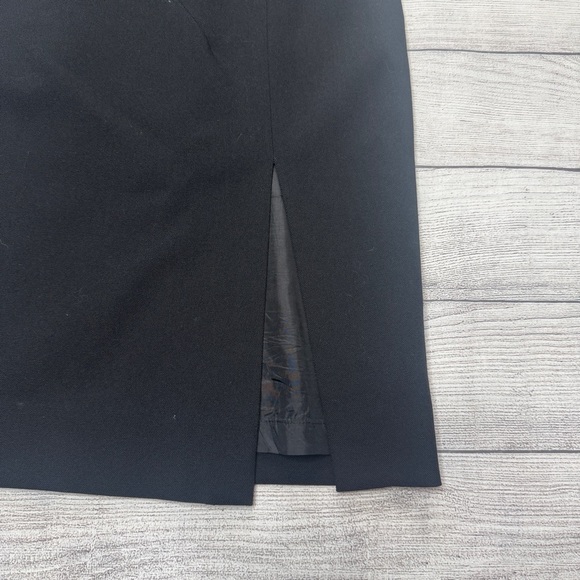 Michael Kors Little Black Dress Wool Sheath Made In Italy Size 2 - Picture 2 of 7